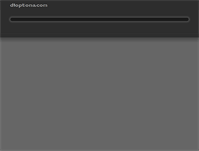 Tablet Screenshot of dtoptions.com